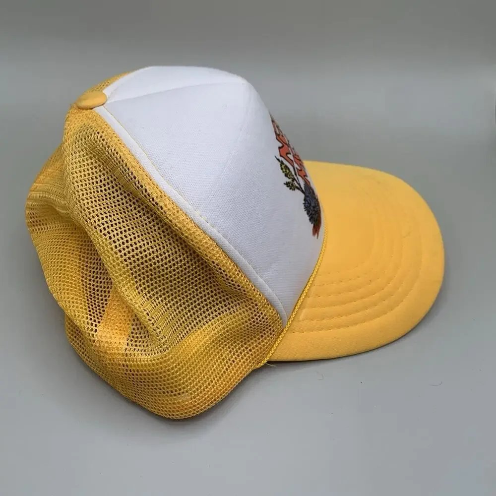 Vintage Trucker Hat New Mexico Yellow Mesh Snapback Desert Southwest